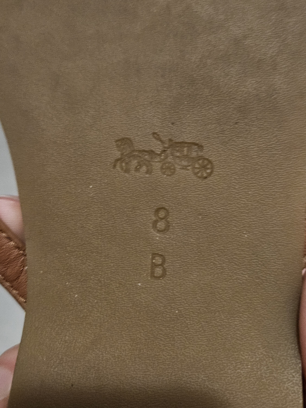 Coach Kids Brown Leather Sandals